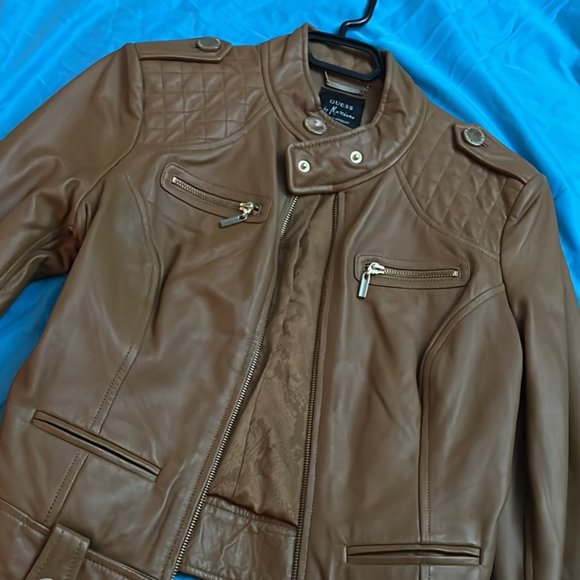 Guess Marciano Real leather jacket size L - Picture 1 of 7